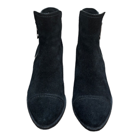 Paige Women’s 8 Jessie Black Suede Ankle Boots, Paige Leather Booties - Picture 3 of 11